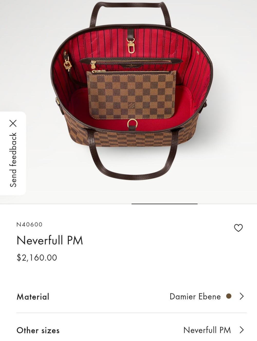 Authentic LV Bundle Neverfull PM Damier Ebene W Pouch - Picture 15 of 16